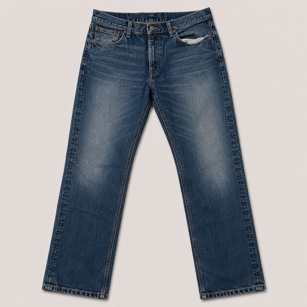 Levi's 505 Regular Fit Jeans Men's 34x34 Blue Straight Leg Medium Wash Denim